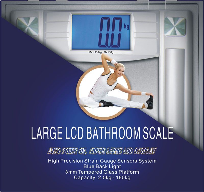 Digital Bathroom Scale 3.5 LCD Diet Calorie Body Weight  