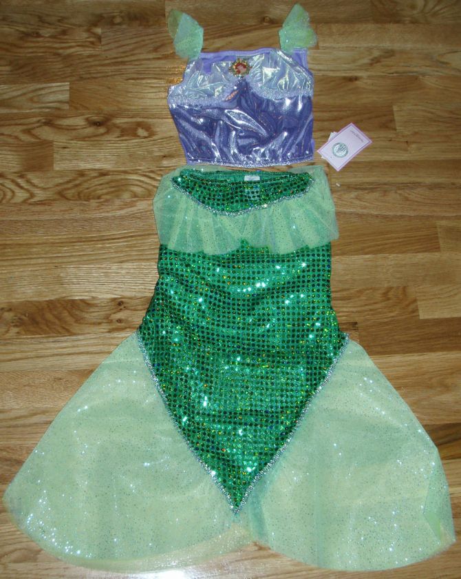 NWT DISNEY WORLD Princess ARIEL Little Mermaid 2PC Fancy Dress 