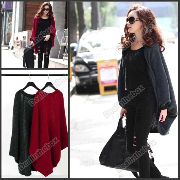 2011 New Fashion Womens Long Hitz Loose Cashmere Shawl Sweater Coat 