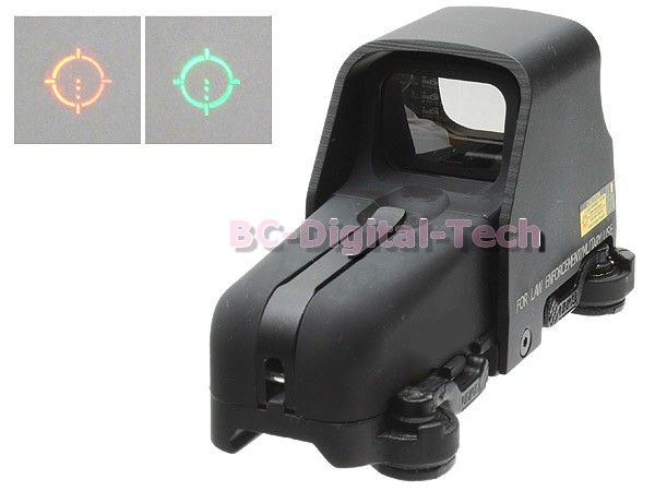 Tactical Red and Green Holographic Sight with QD for Airsoft Hunting 