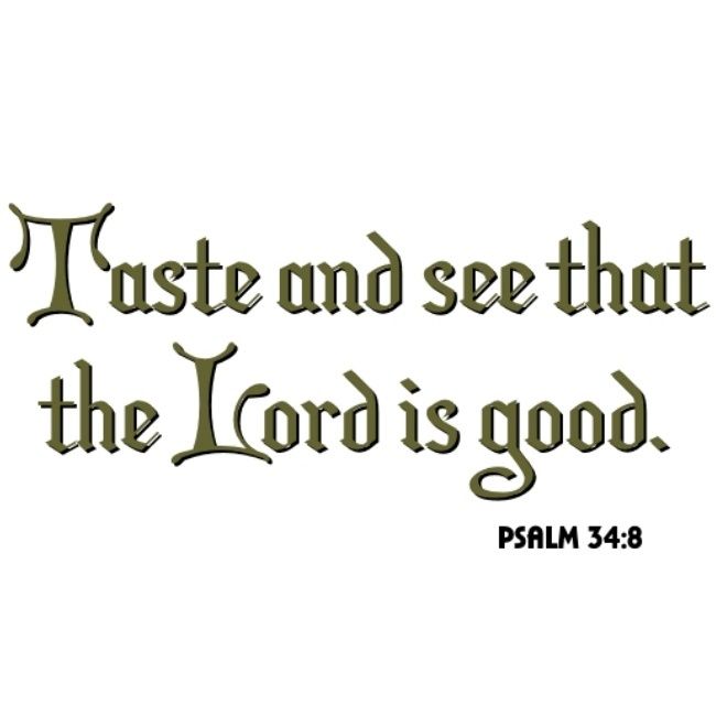 Taste and see that the Lord is good Christian Apron  