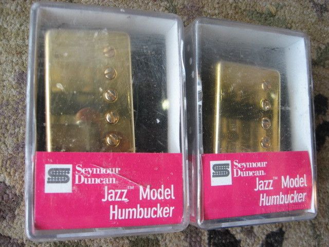 Seymour Duncan Jazz humbucking pickups   pair   gold  