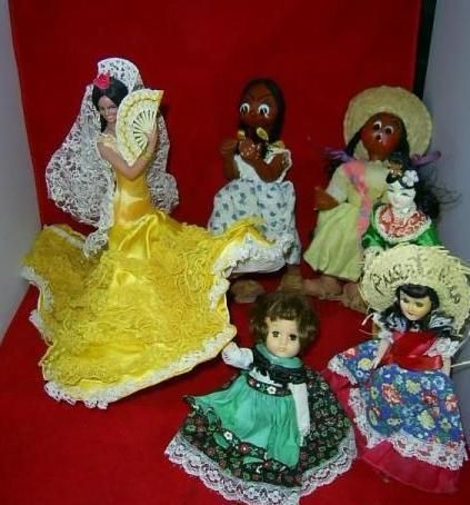   Doll Lot 17 total + Accessories MARIN Chiclana Espana Africa China PIC