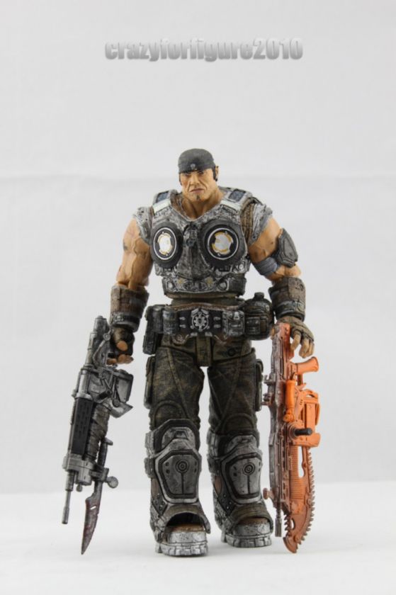 GEARS OF WAR 3 MARCUS FENIX FIGURE WITH WEAPON  