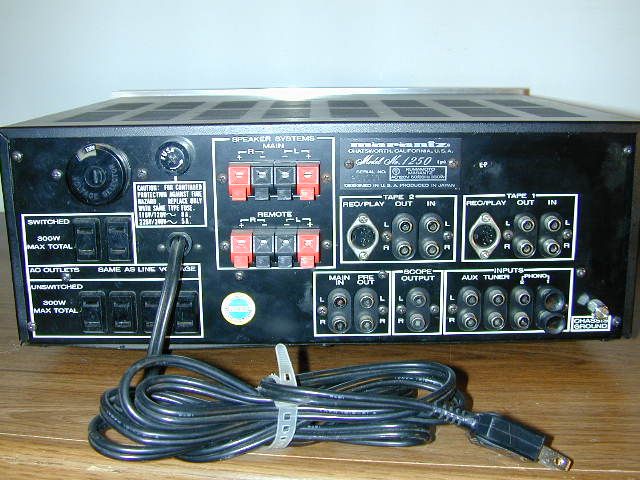   AUDIO MONSTER AMP MARANTZ 1250 STEREO PRE AMP AMPLIFIER  