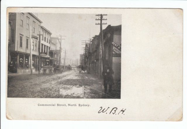 Street N. North Sydney Nova Scotia NS Canada Old Postcard Cape Breton 