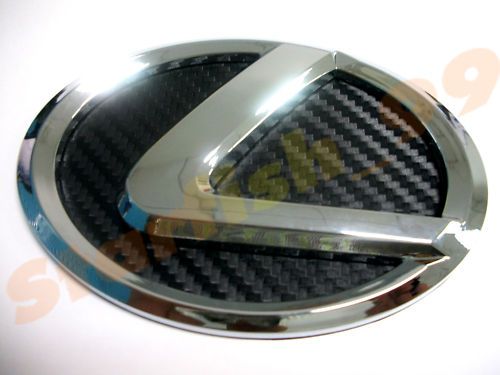 3M CARBON BACKING CHROMED LEXUS LOGO TRUNK EMBLEM IS250  