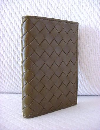 BOTTEGA VENETA Woven Leather Card Holder NEW /box  