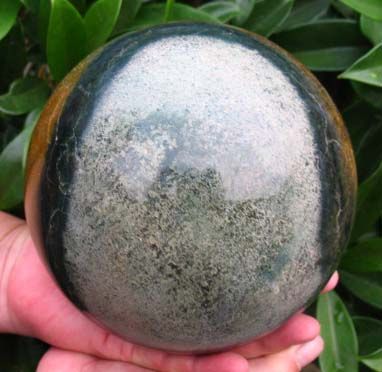 63lb OCEAN JASPER SPHERE ORBICULAR GEM STONE BALL  