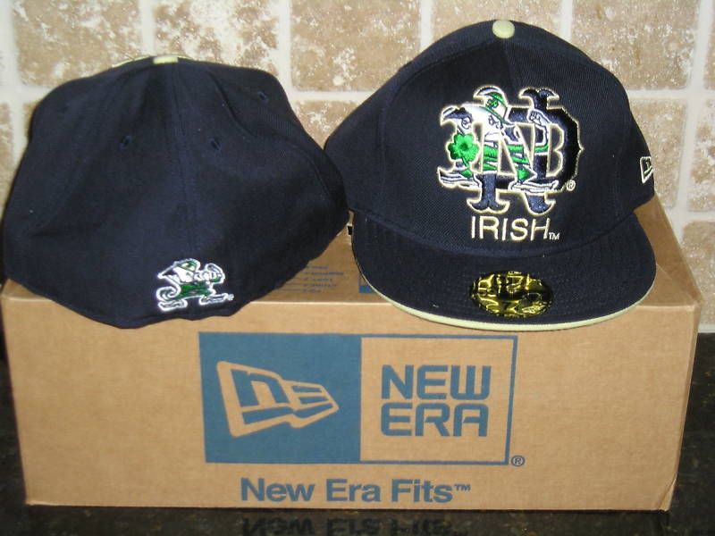 NOTRE DAME NEW ERA 59FIFTY FIGHTING IRISH HAT 7 3/8 NEW  