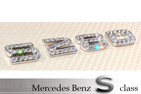 SWAROVSKI CRYSTAL EMBLEM BADGE MERCEDES W220 S280 parts  