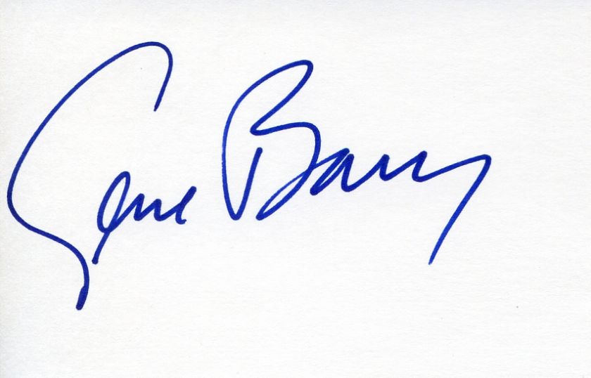 GENE BARRY TVs BAT MASTERSON Autograph  