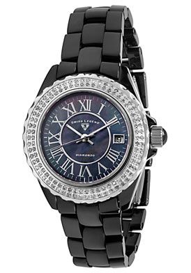 Swiss Legend 20051 WBKBSR Womens Karamica Diamond  