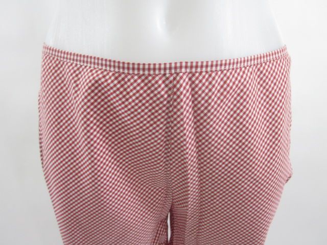 DOLCE AND GABBANA Red Checker Print Cropped Pants Sz 28  