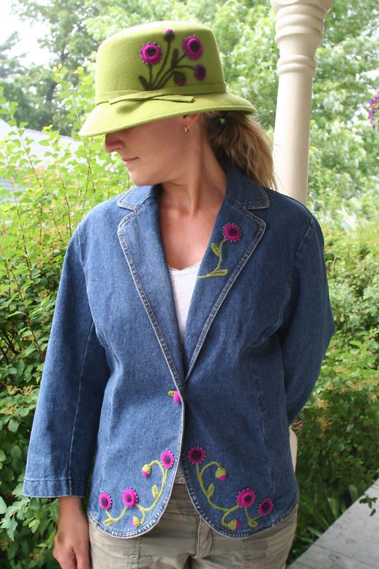 WISTYRIA NEEDLE FELTING JACKET EMBELLISHING PATTERN  