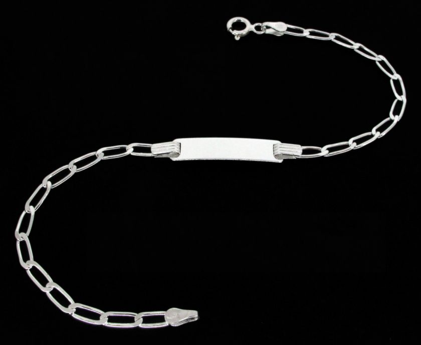   LADIES ENGRAVED ID IDENTITY BRACELET WITH FREE ENGRAVING UK  