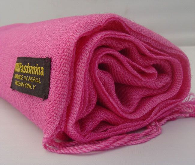 Genuine100% Pashmina Royal Pink Color Fine Wool NEPAL  