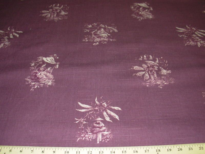 ASIAN ORIENTAL CHINOISERIE~DRAPERY UPHOLSTERY FABRIC~  