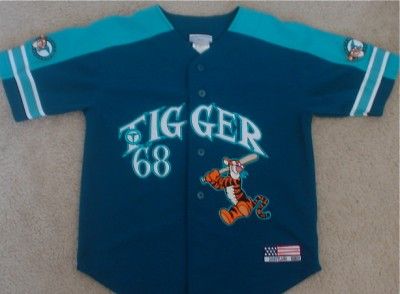 Embroidered Disneyland Tigger Baseball Jersey Youth M  