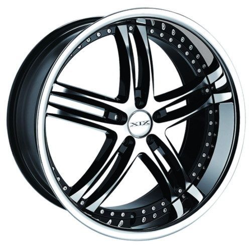 NEW 20 XIX X15 BLACK MACHINED 5x4.5 STAGGERED RIMS/WHEELS  