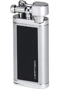 Vertigo Briar Soft Flame Pipe Lighter Black Humidor  