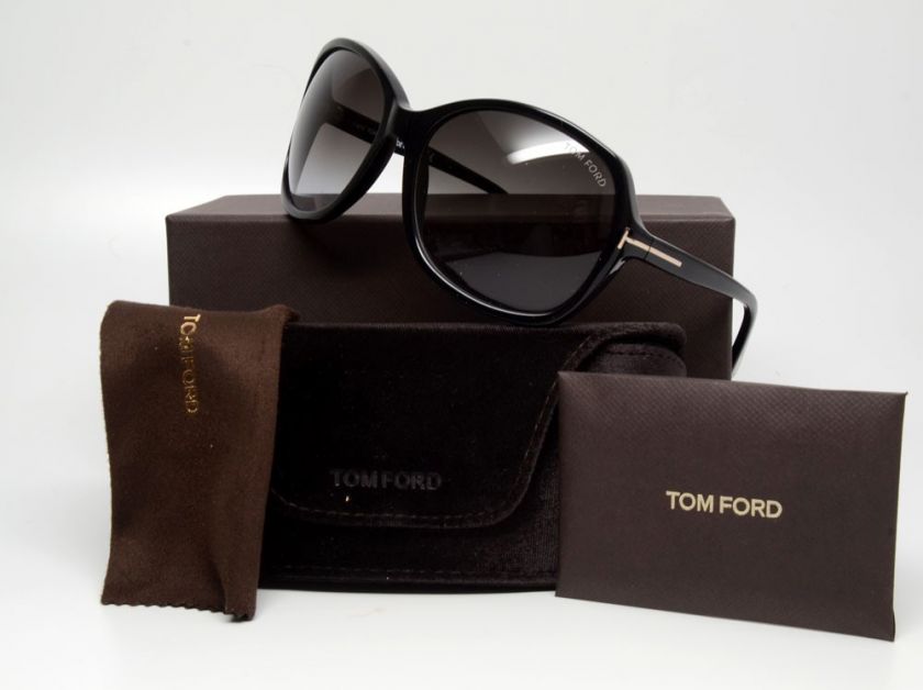 TOM FORD SHEILA TF 186 01B BLACK SUNGLASSES 0186/S  