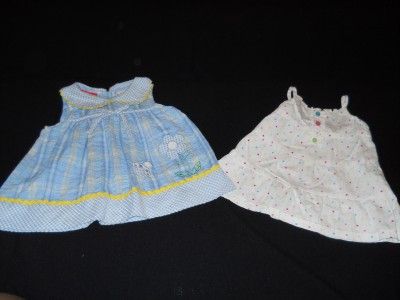 USED BABY GIRL 0 6 6 6 9 9 6 12 MONTHS CLOTHES LOT CARTERS GAP 