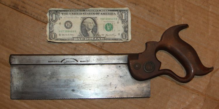   Henry Disston & Sons,Philada.Back Saw,Miter or Trim Tool,Carpenter Use