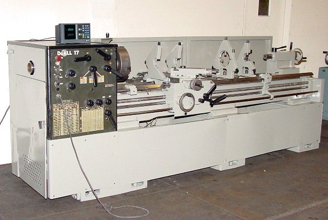   80 DOALL ROMI ENGINE LATHE w/DRO, INCH/METRIC, TAPER ATTACHMENT, ETC