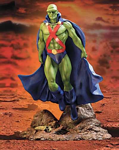 DC Comics Alex Ross Martian Manhunter Cold cast Statue  