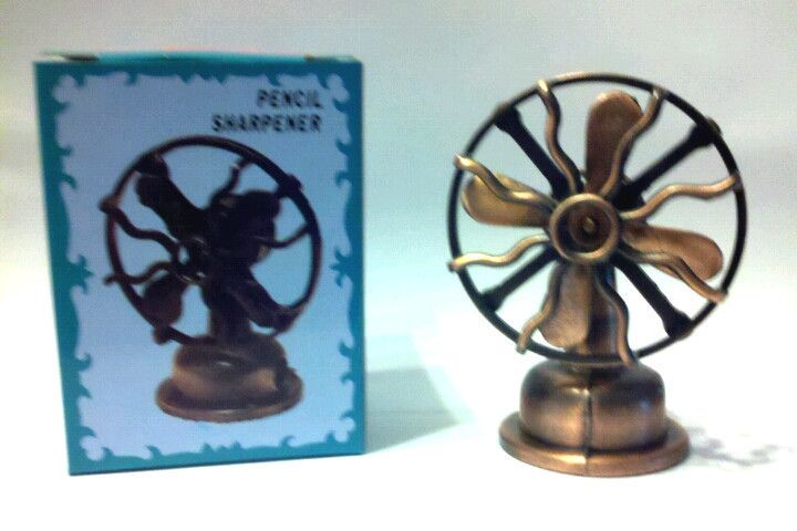 Table Fan Die Cast Metal Pencil Sharpener  