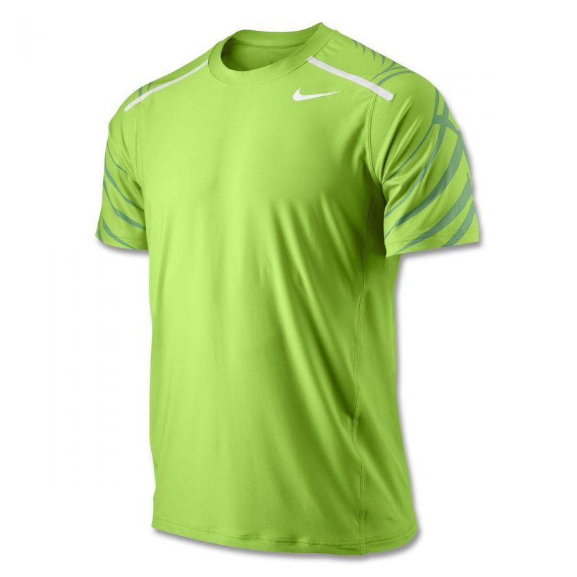 Nike Rafael Nadal Finals Crew Top Rafa Green Shirt Australian Open Sz 