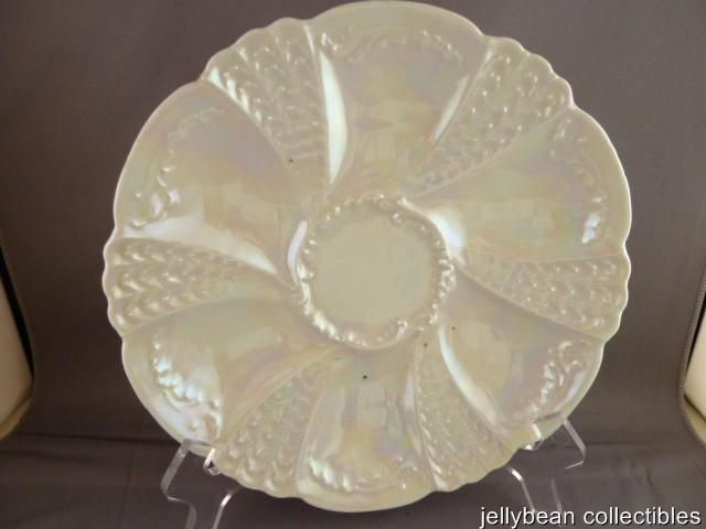 Weimar Lusterware Oyster Plate Germany  