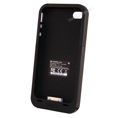 Mophie 1160JPPIP4BK Juice Pack Plus iPhone 4/4S Case and Rechargeable 