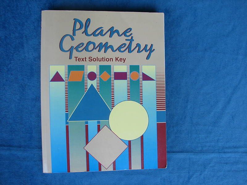 ABeka Plane Geometry Solution Manual, LN, Homeschool  
