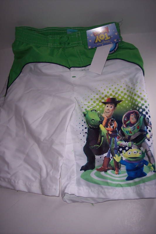 TOY STORY SWIM TRUNKS BOYS SIZE 5 NEW DISNEY SHORTS  