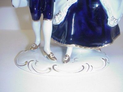 ROYAL DUX VICTORIAN MAN & WOMAN STATUE FIGURINE 1918  