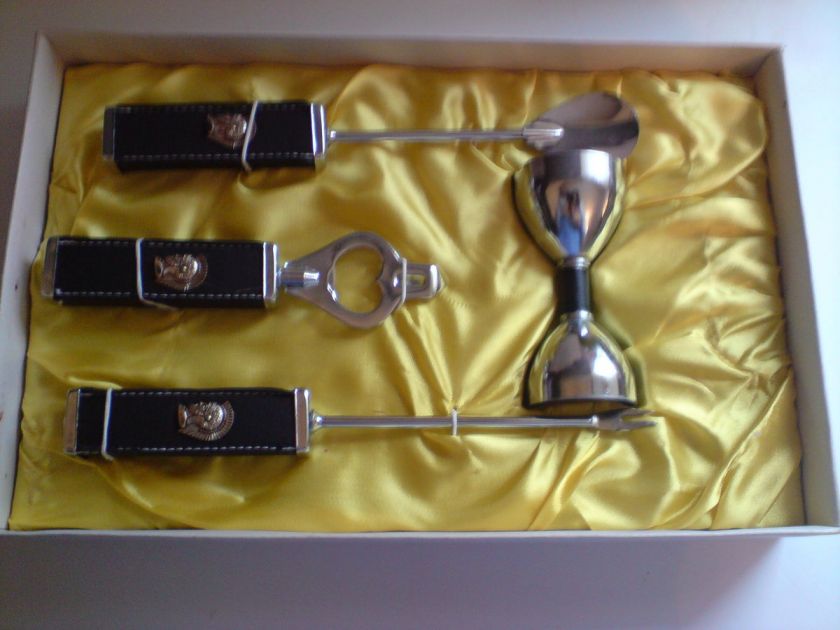 VINTAGE BAR WARE SET UTENSILS NEW  