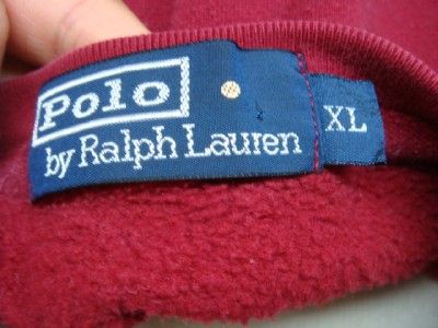 VINTAGE RALPH LAUREN POLO PATCH LOGO SWEATSHIRT SZ XLARGE  