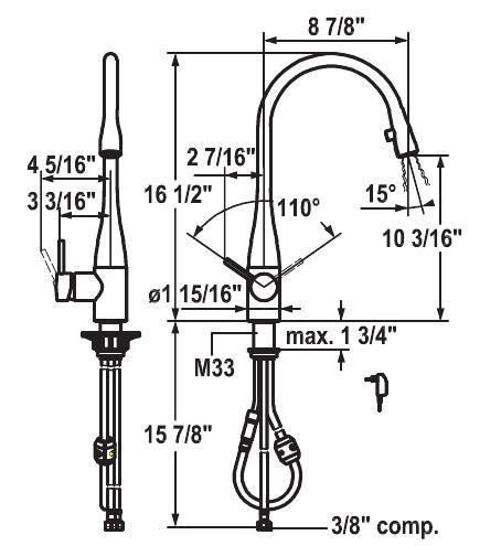   kwc eve kitchen faucet retail price $ 1445 00 shipping we ship within