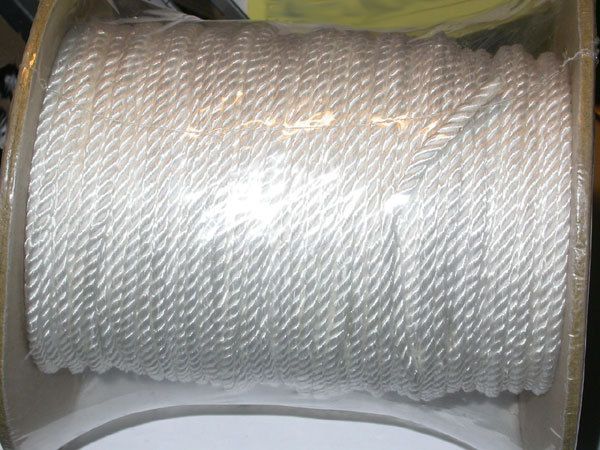 Closeout Bolt White 3/16 Twisted Cord Conso 144 Yard Roll  