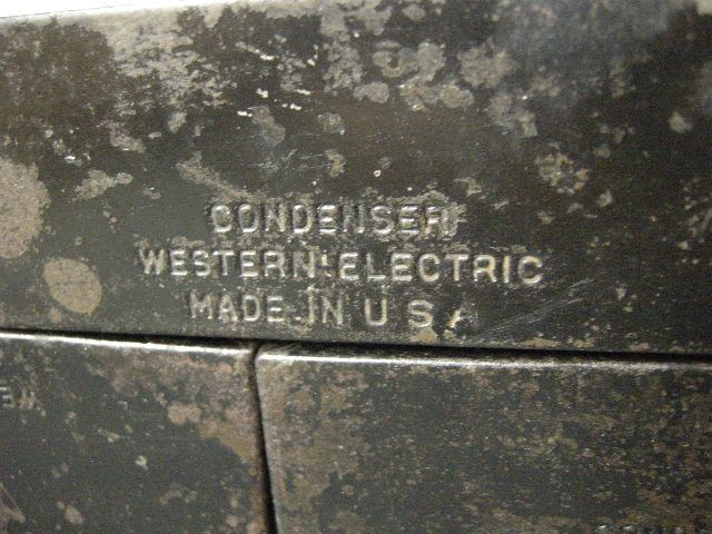 FIVE 1930S WESTERN ELECTRIC 90A 1 MF CONDENSER FOR TUBE AMPLIFIER 