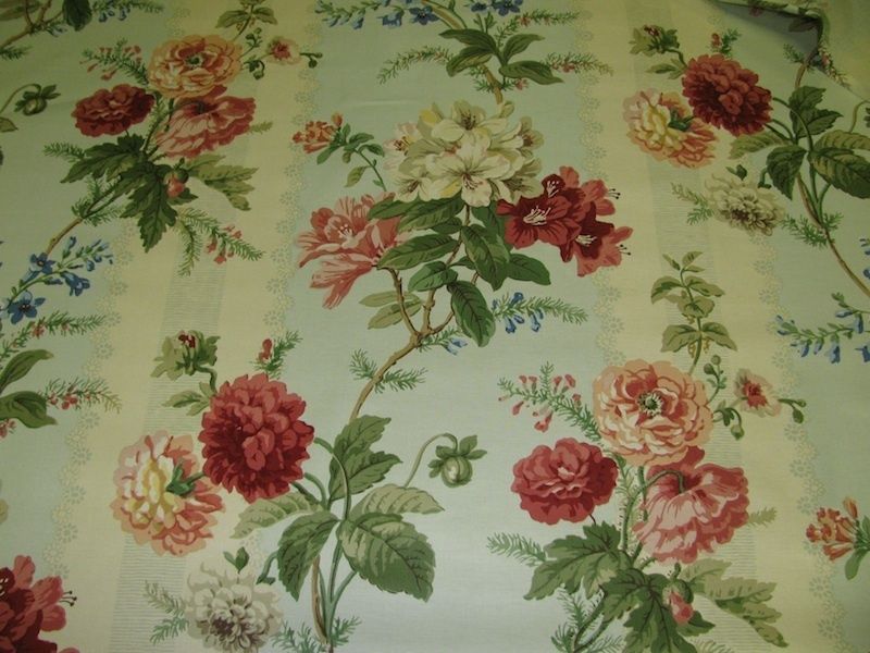 BRUNSCHWIG & FILS SYBILLA COTTON FABRIC 5.5 YD  