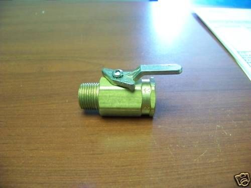 male to 3/8 female Brass ball valve low profile  