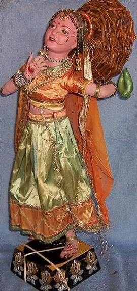 Large 20 Vintage India Women Cloth Doll ~BEAUTIFUL ~WONDERFULLY 