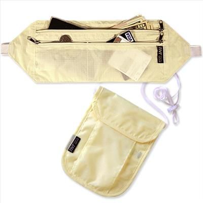 Travel Gear Set1 IV / Hidden Money Belt & Neck Wallet  