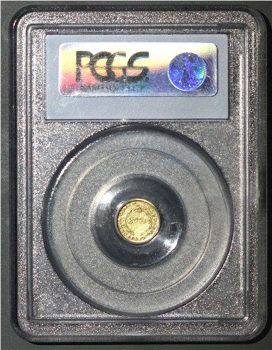 US COIN 1853 LIBERTY ROUND CALIFORNIA GOLD FRACTIONAL 1/2 DOLLAR PCGS 