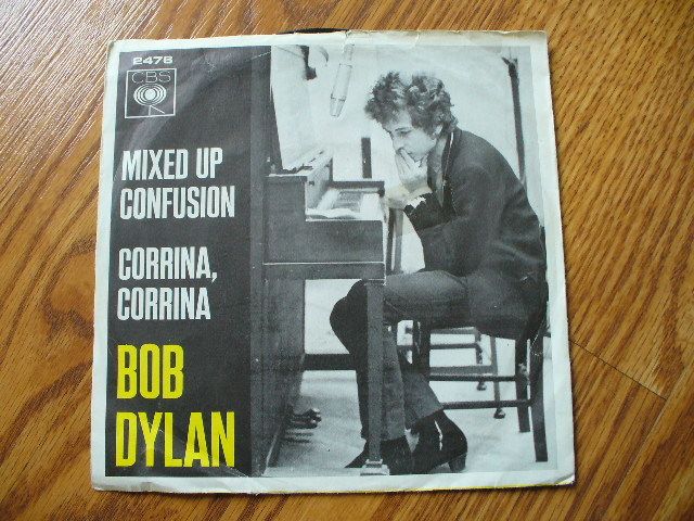 BOB DYLAN Mixed up confusion Belgian Picture Sleeve 45  