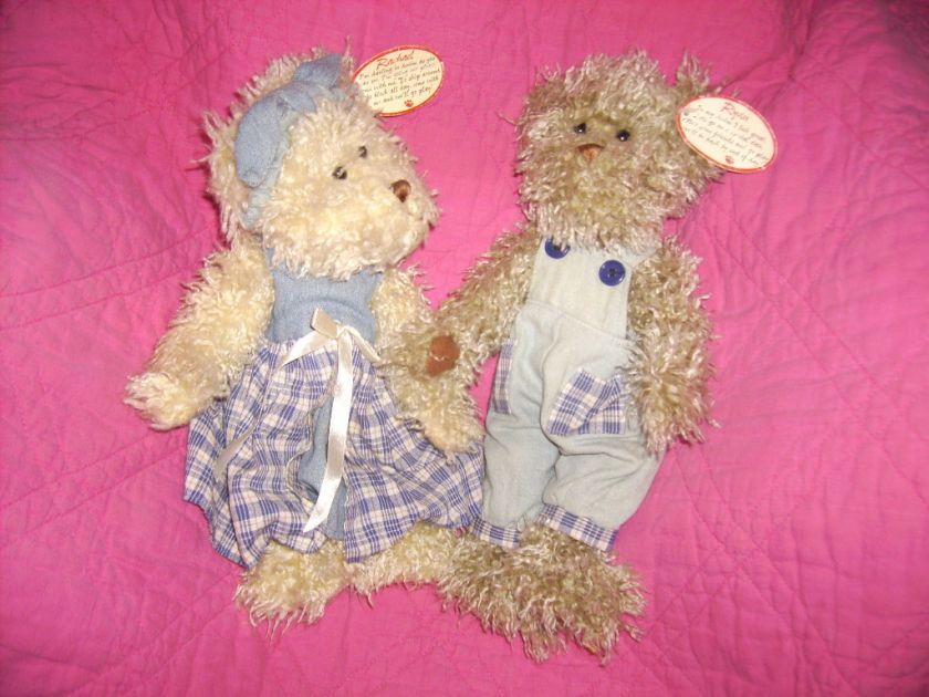 Plush Teddy Bear Set Tan & Gray Tags  Rachael & Ryan  Denim Outfits 
