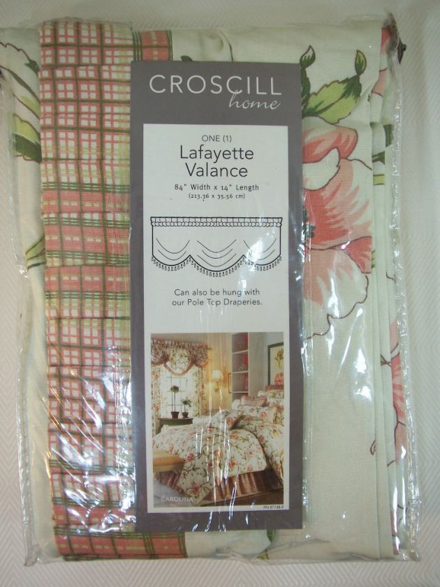   Valance   Carolina, Coral   First Quality NIP 083013083857  